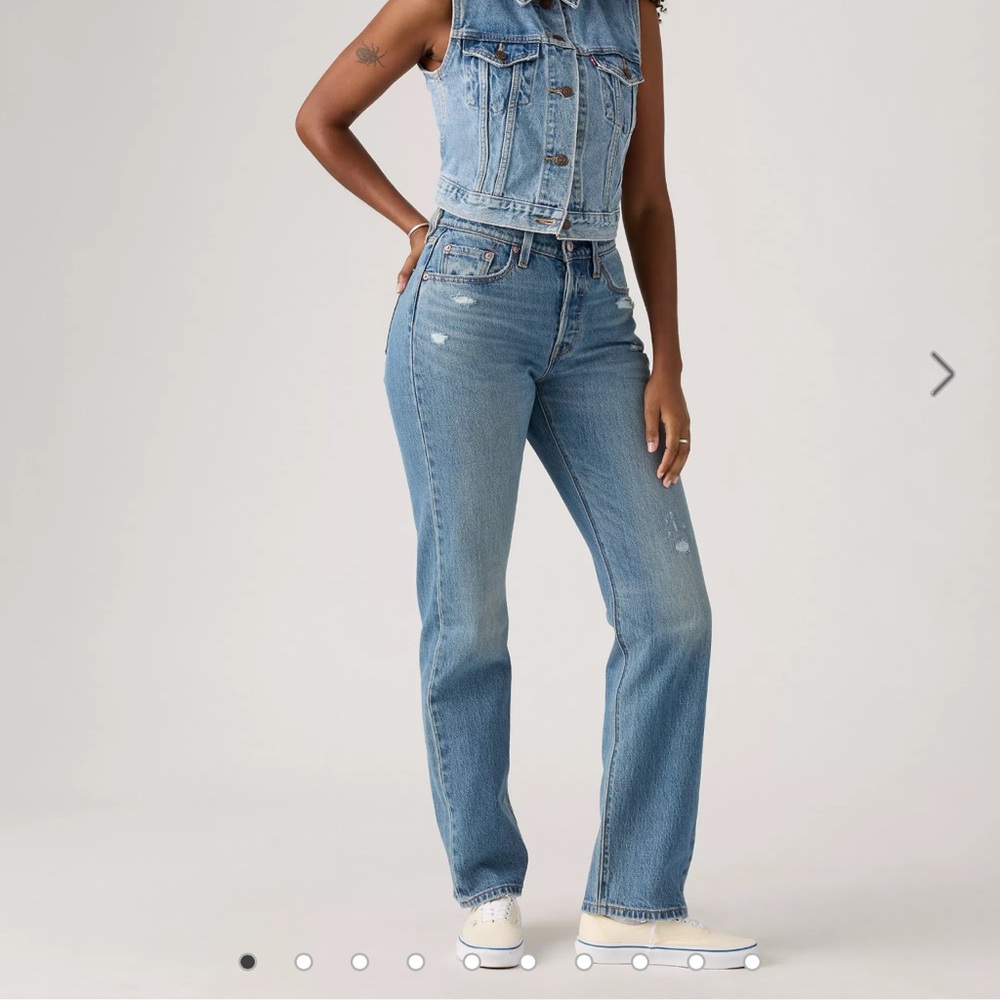 Levi's Light Blue Straight Leg Jeans